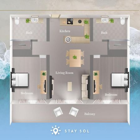 Apartment With Bay View Balcony - Pool - Up To 6 - Gym Hollywood Dış mekan fotoğraf